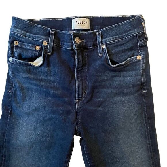 AGOLDE | dark blue sophie crop jeans 29 - Picture 3 of 10